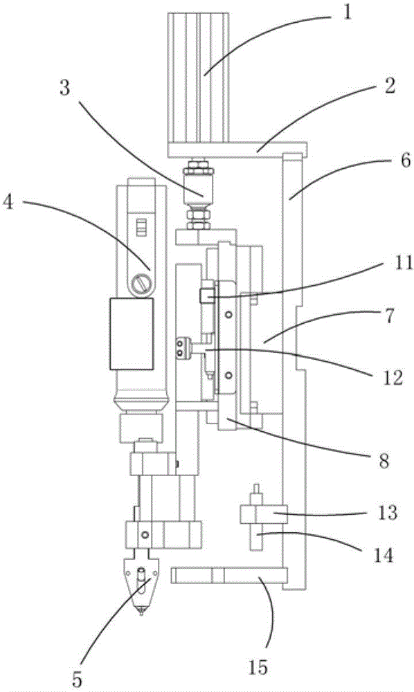 Automatic screw locking elastic mechanism