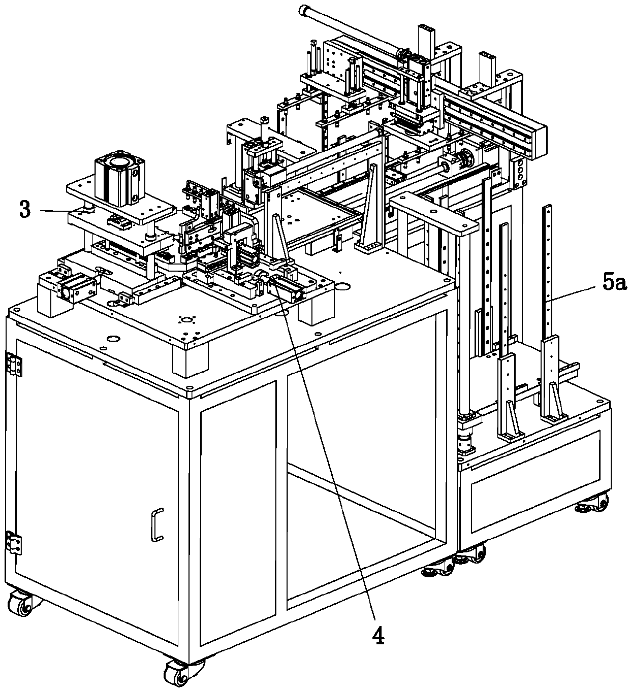 An ear-folding mechanism for metal plate punching and folding earphones