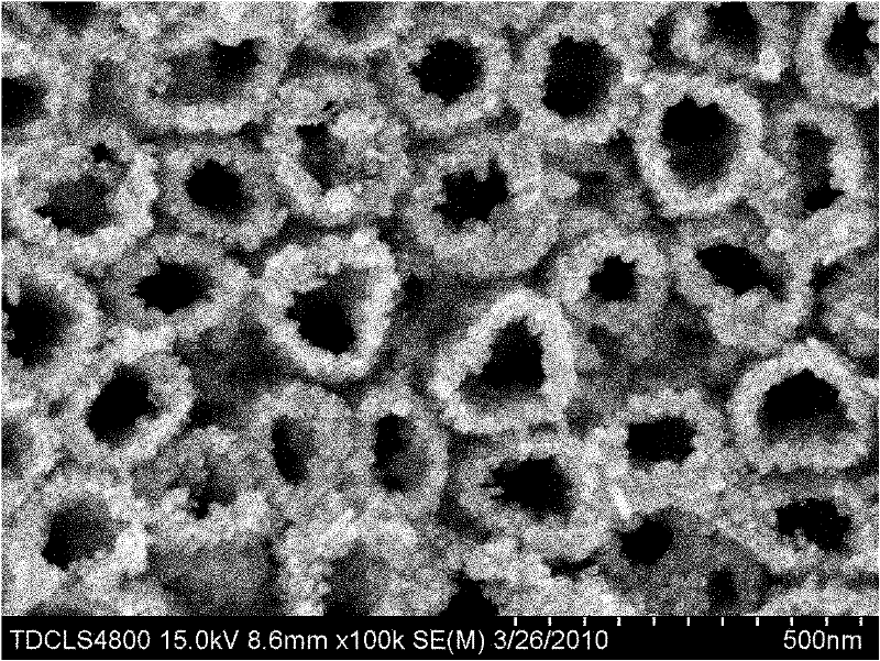 Method for doping nano-Ag particles in TiO2 nanotubes