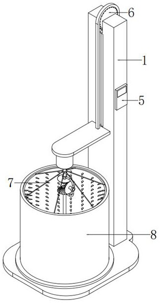 Water-based pressure-sensitive adhesive production device and production process thereof