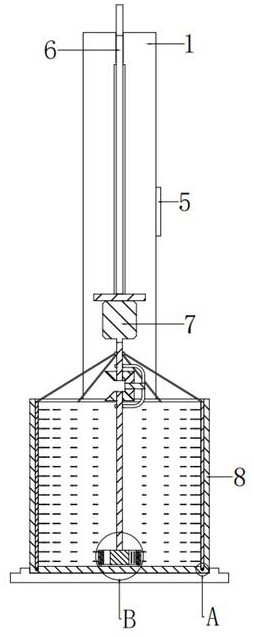 Water-based pressure-sensitive adhesive production device and production process thereof