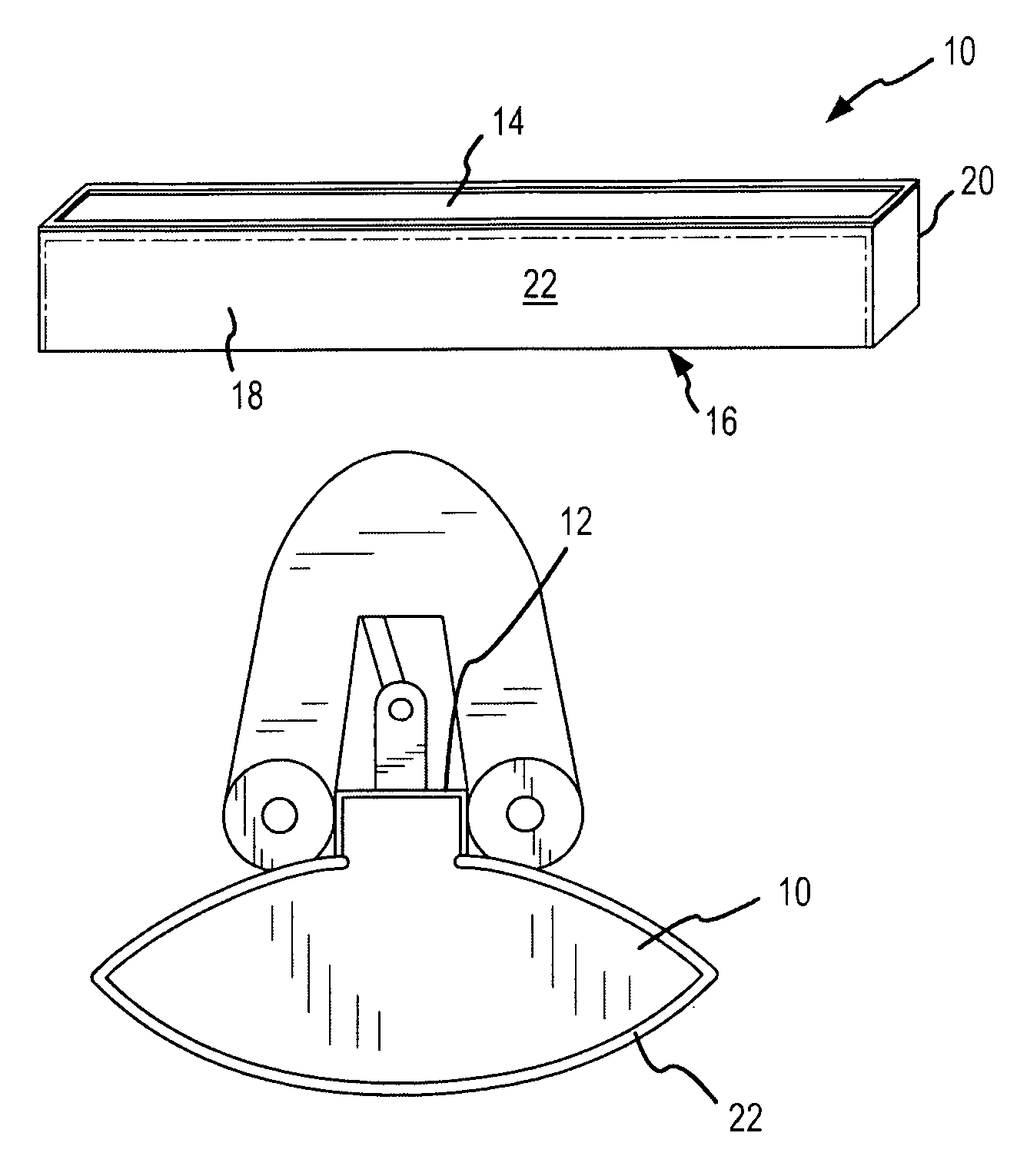 Laminated foam mophead