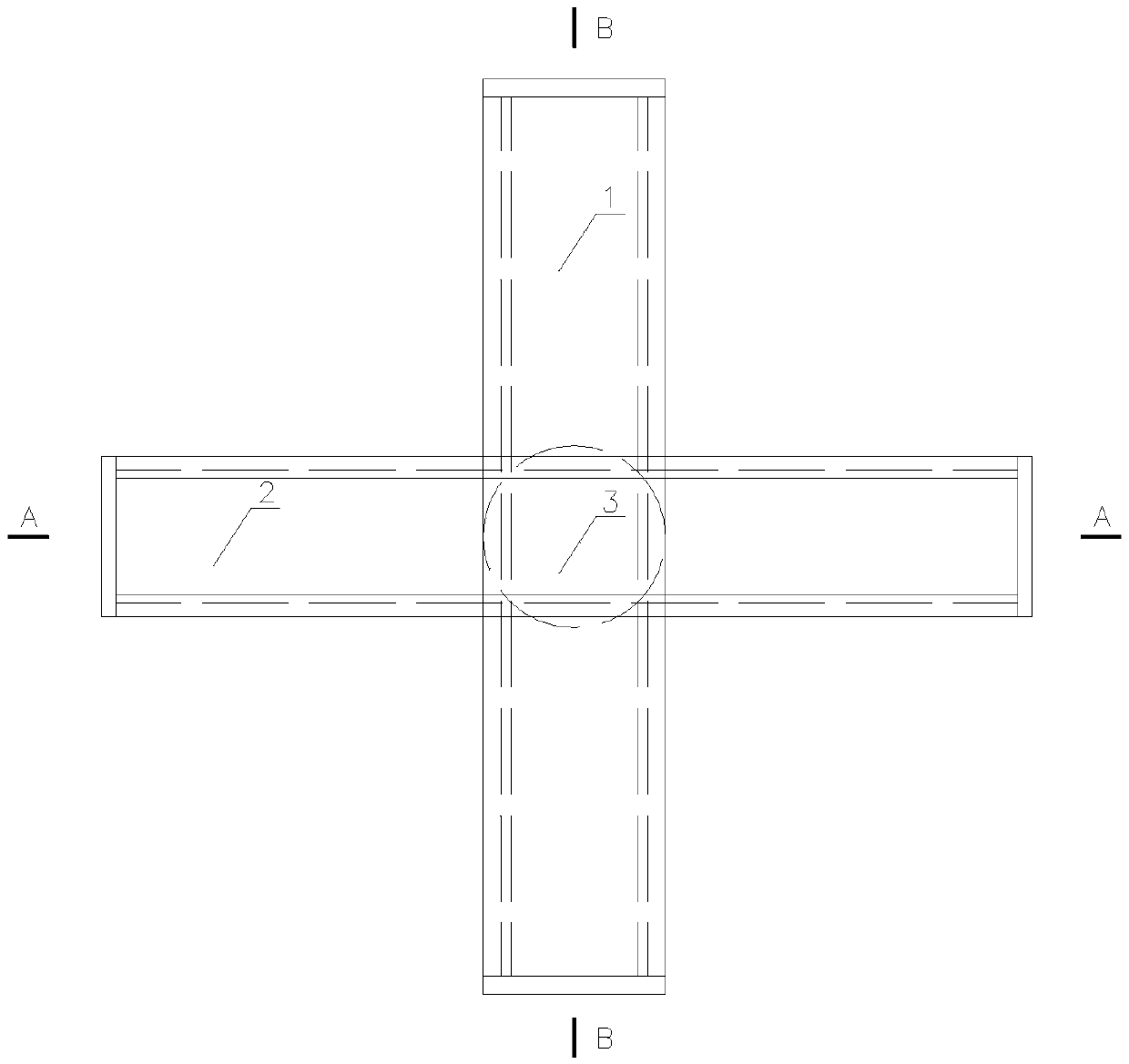 Slide rail support base and long-span structure system including slide rail support base