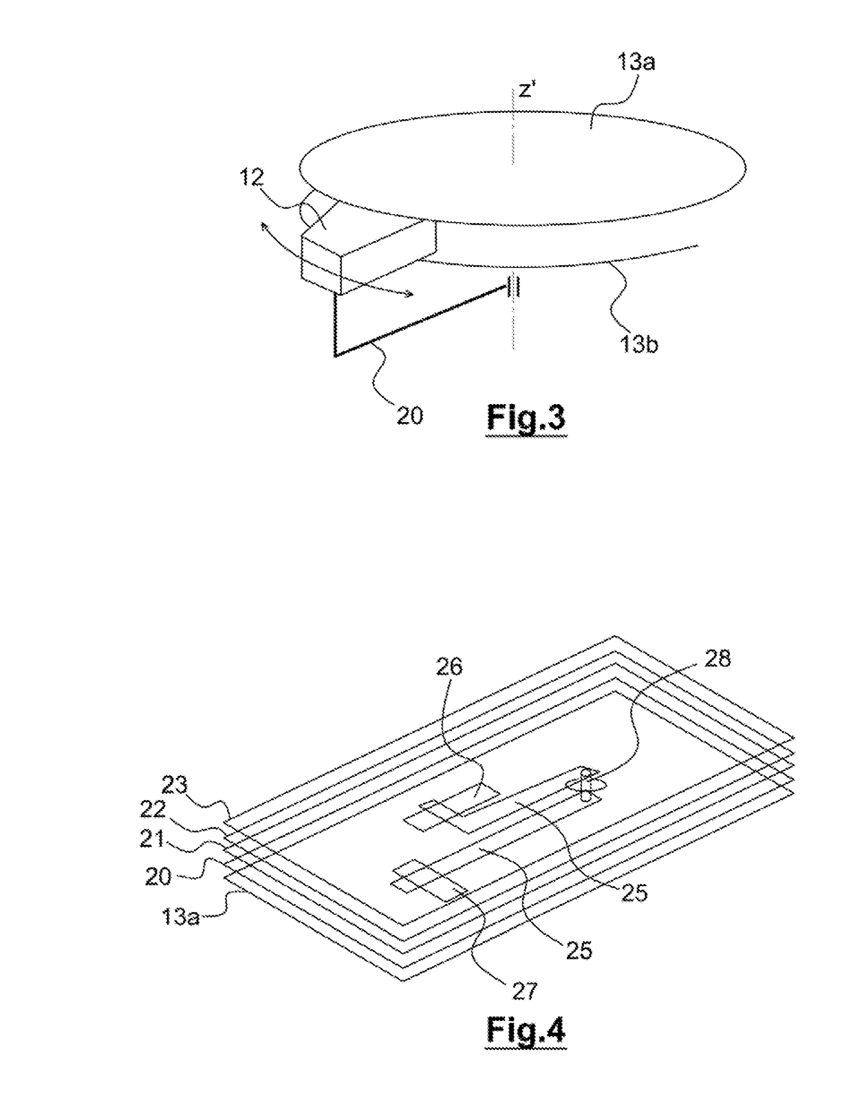 Flat antenna for satellite communication