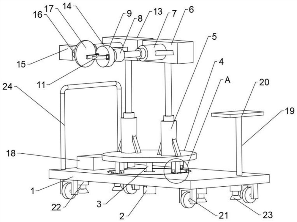 Expressway greening tree pruning device