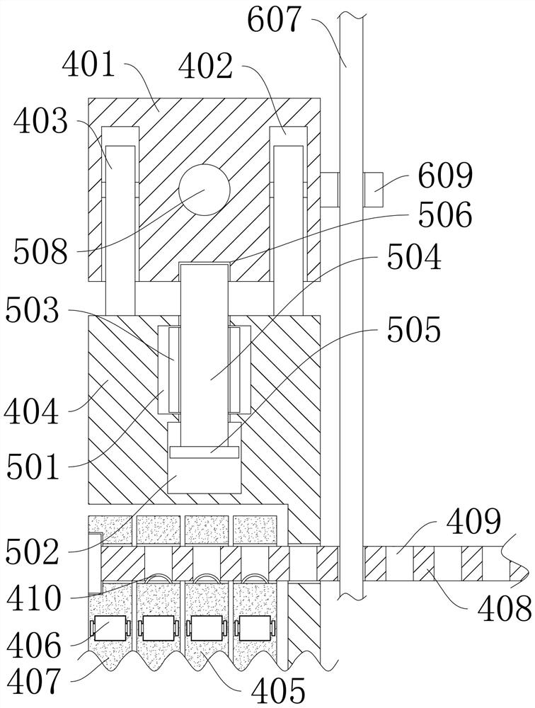 Unloading device used for logistics and provided with lifting mechanism and using method of unloading device