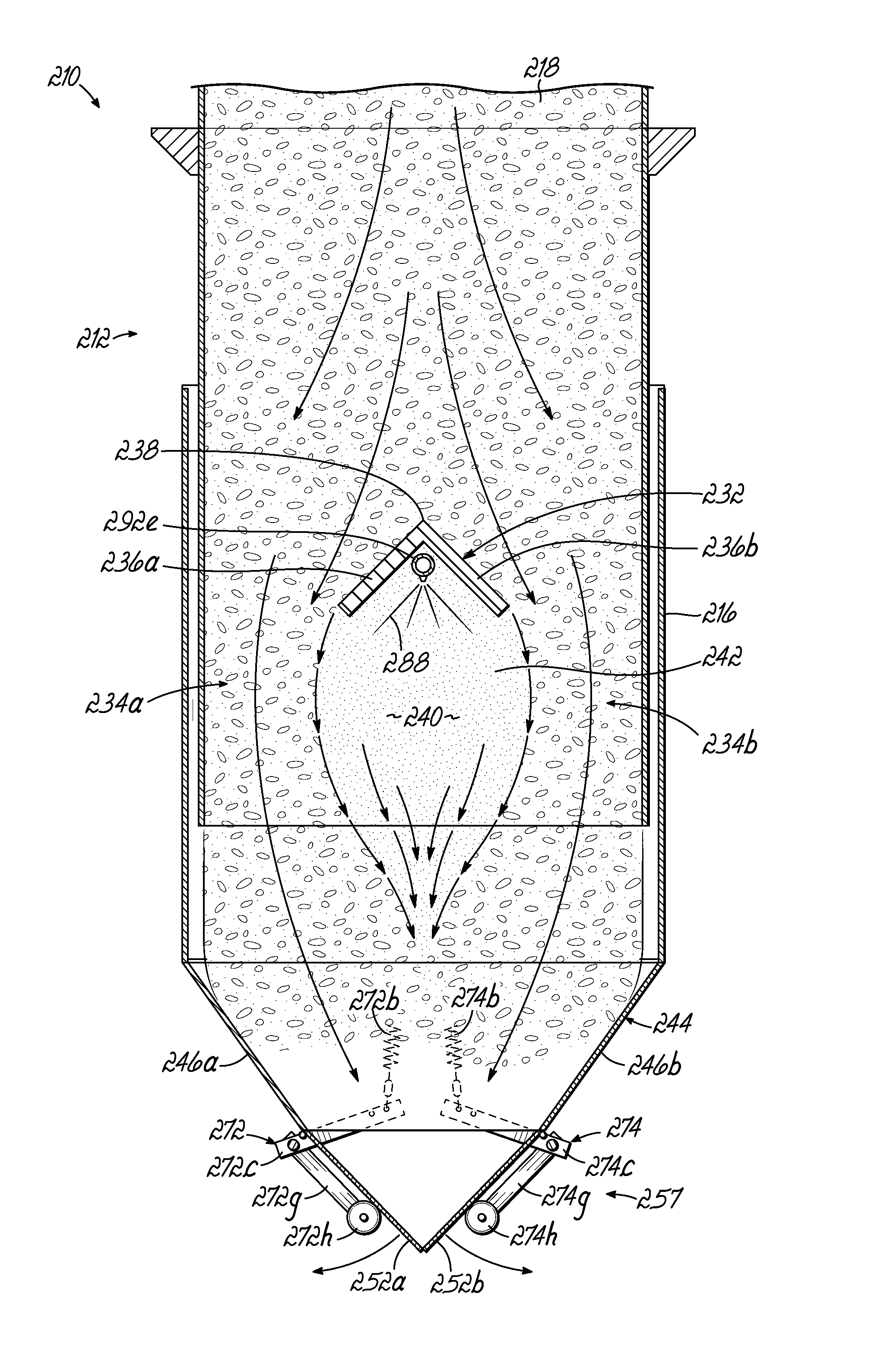 Dustless spout assembly