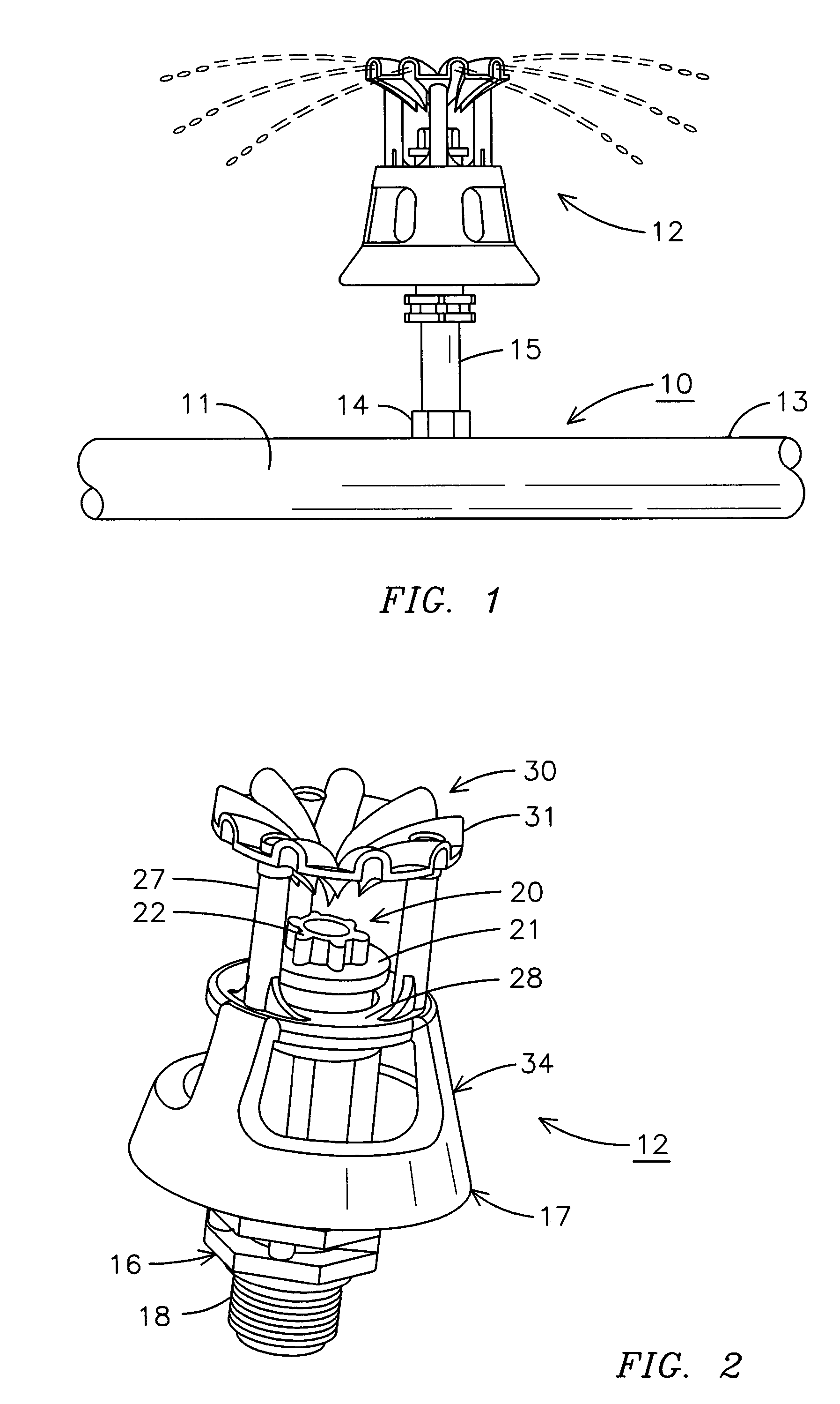 Wobbling sprinkler head