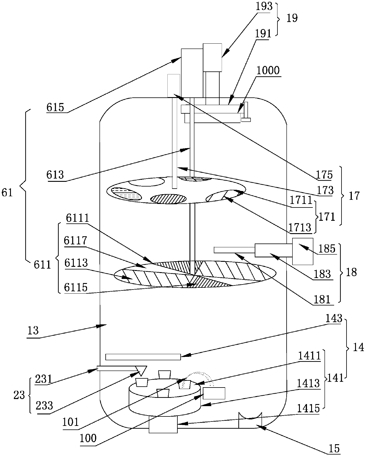 High-throughput composite material chip, preparation method and preparation device thereof