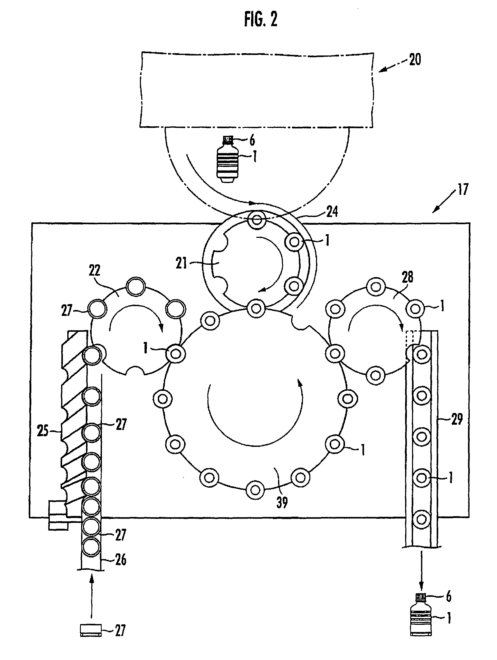 Method and device for producing content filling bottle