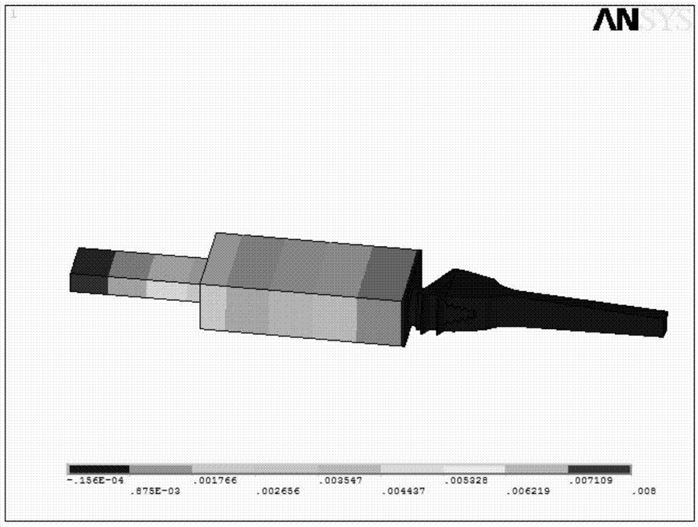 High-low cycle compound fatigue test high-cycle amplitude measuring equipment and method