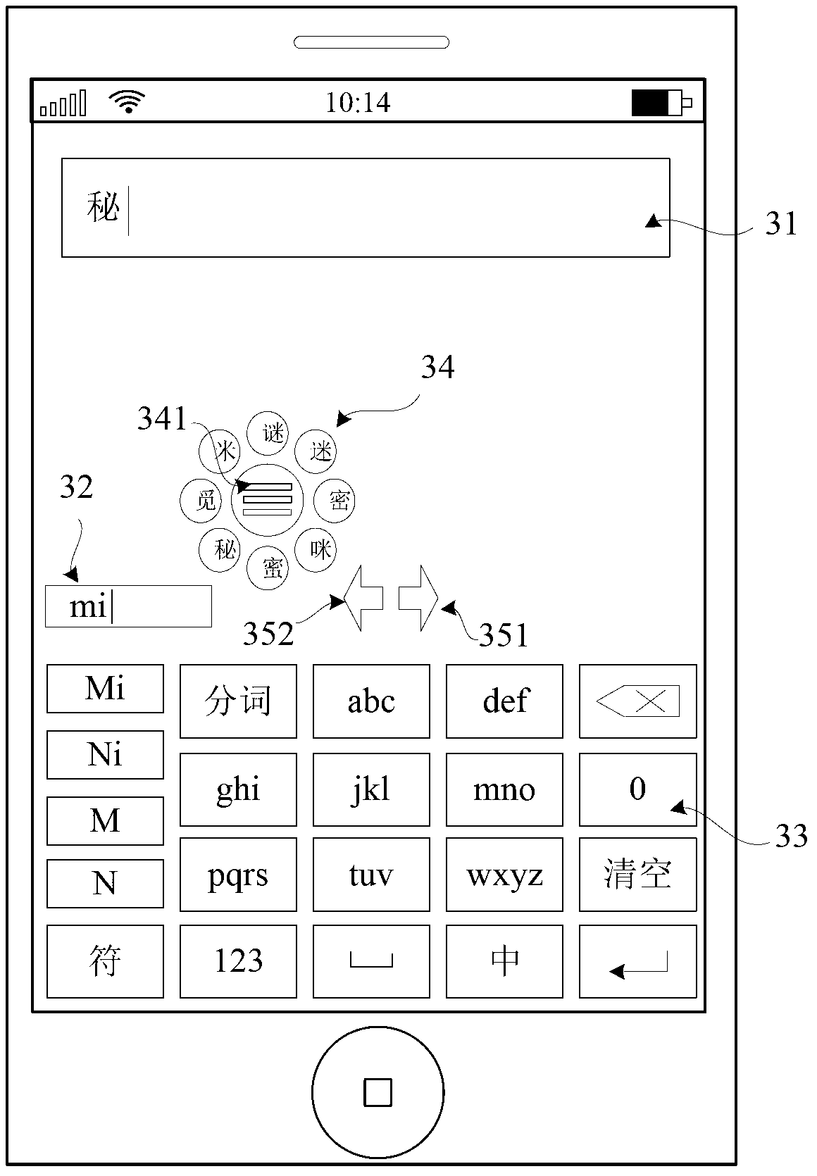 Candidate word selecting method, candidate word selecting device and candidate word selecting electronic equipment