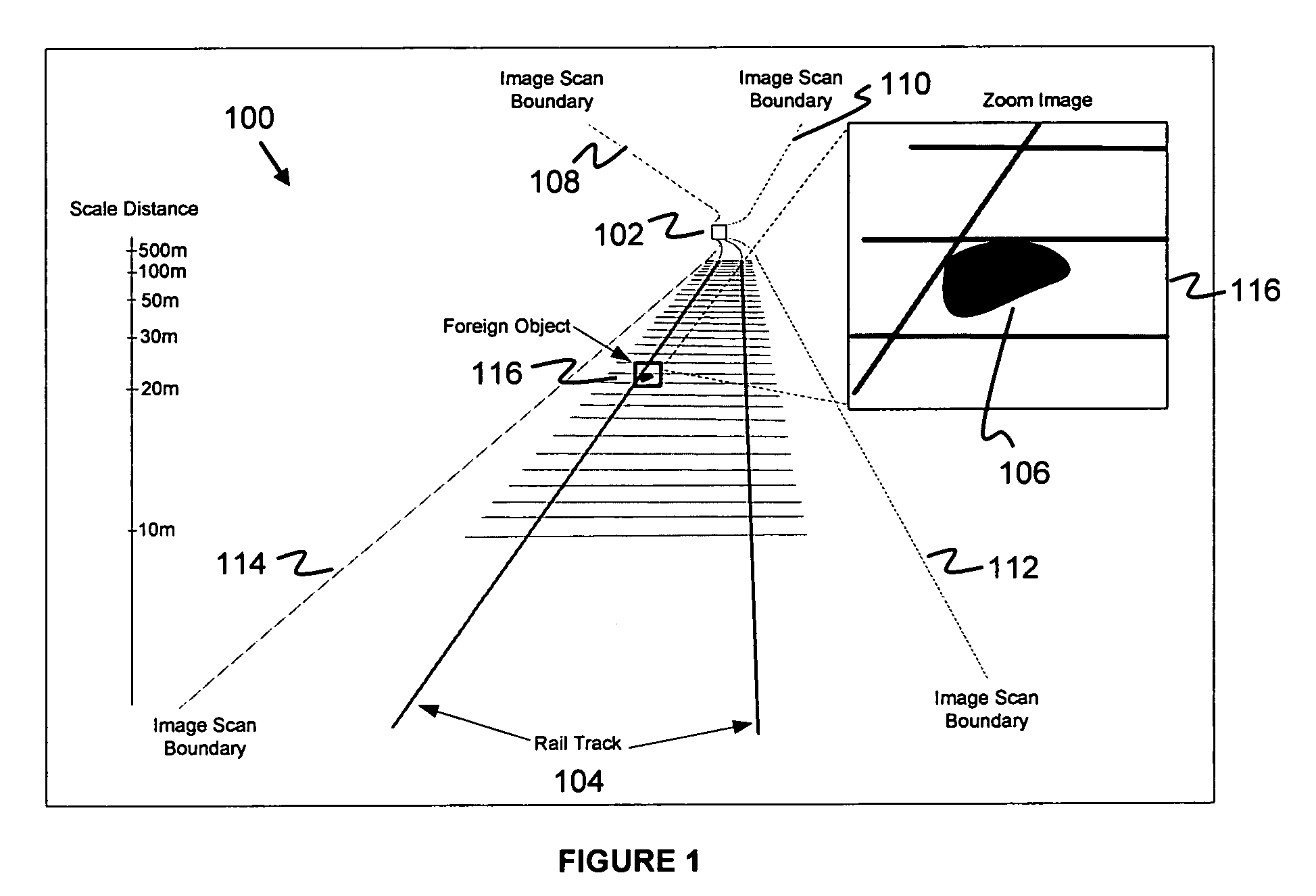 Method and system for rail track scanning and foreign object detection