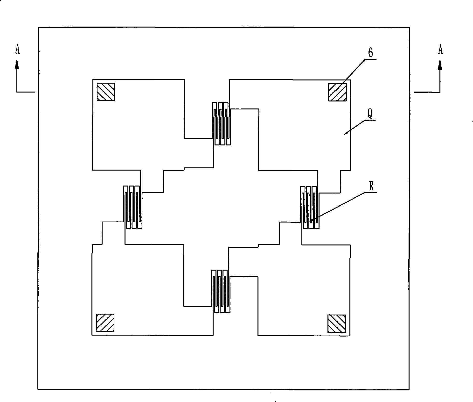 High doping point electrode SOI piezoresistance type pressure sensor and manufacturing method thereof