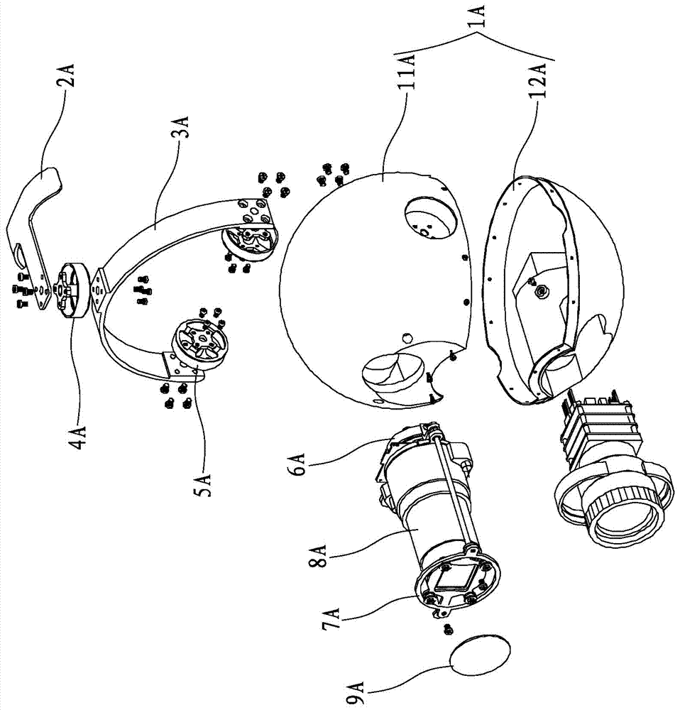 UAV's long-focus camera and large-angle head tracking stabilize the gimbal structure