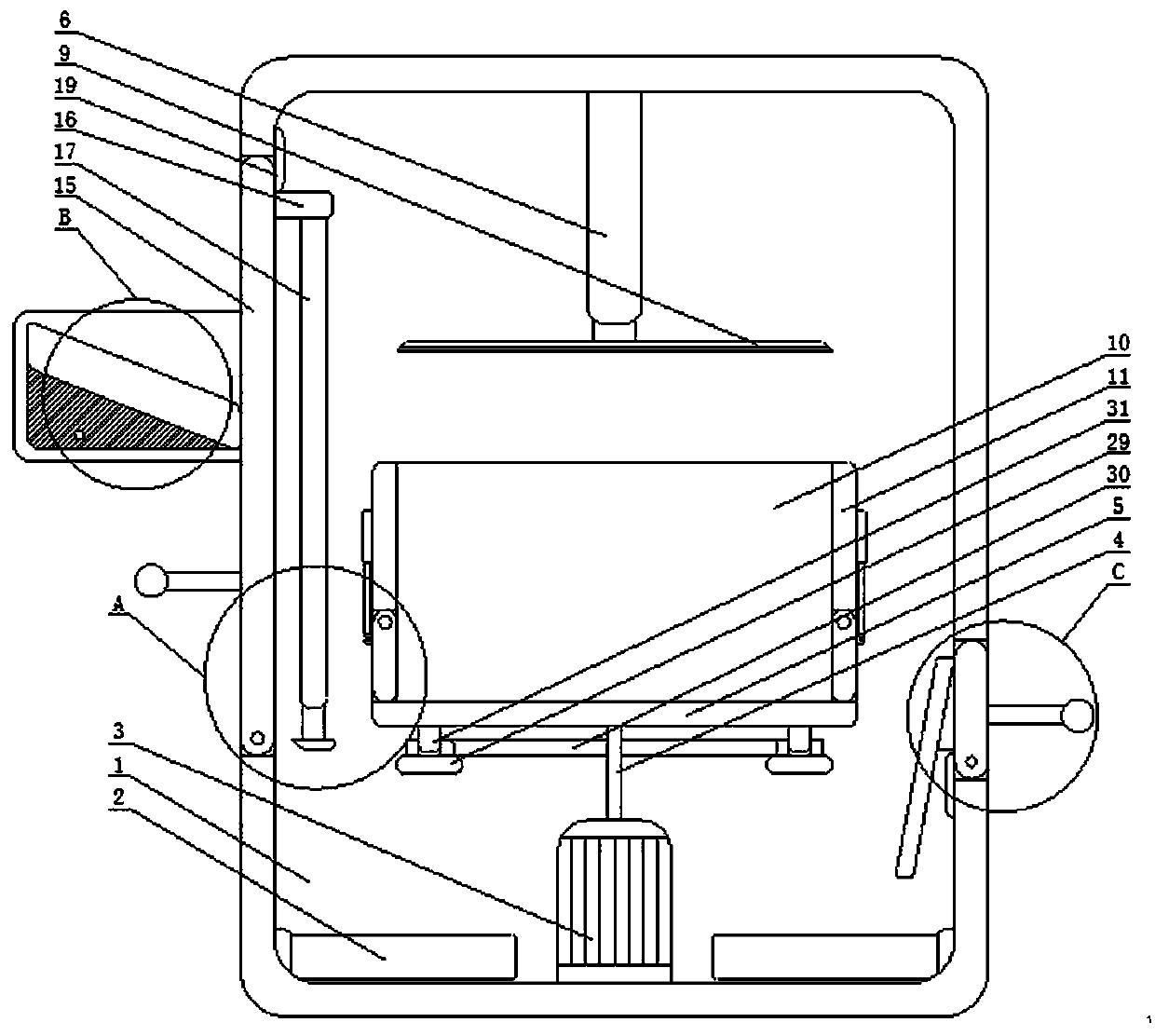 Poultry manure drying device