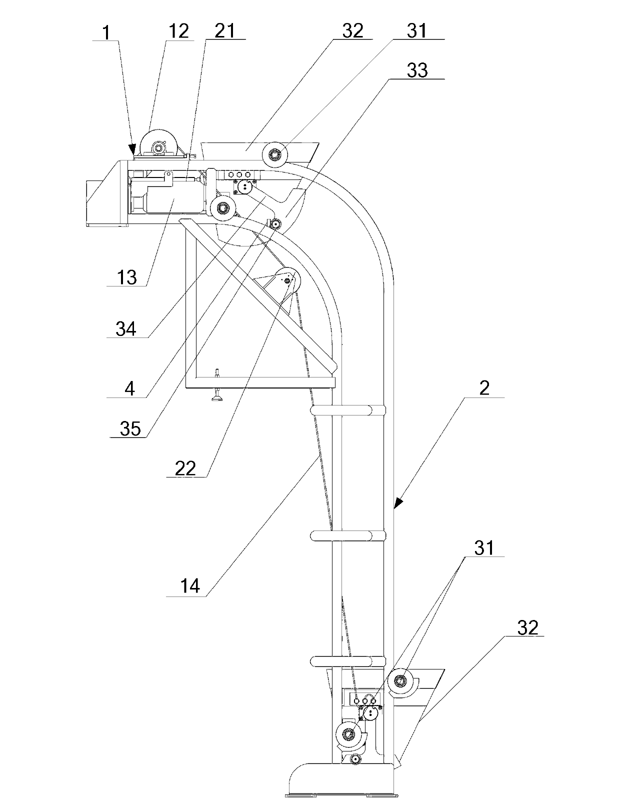 Material conveying mechanism