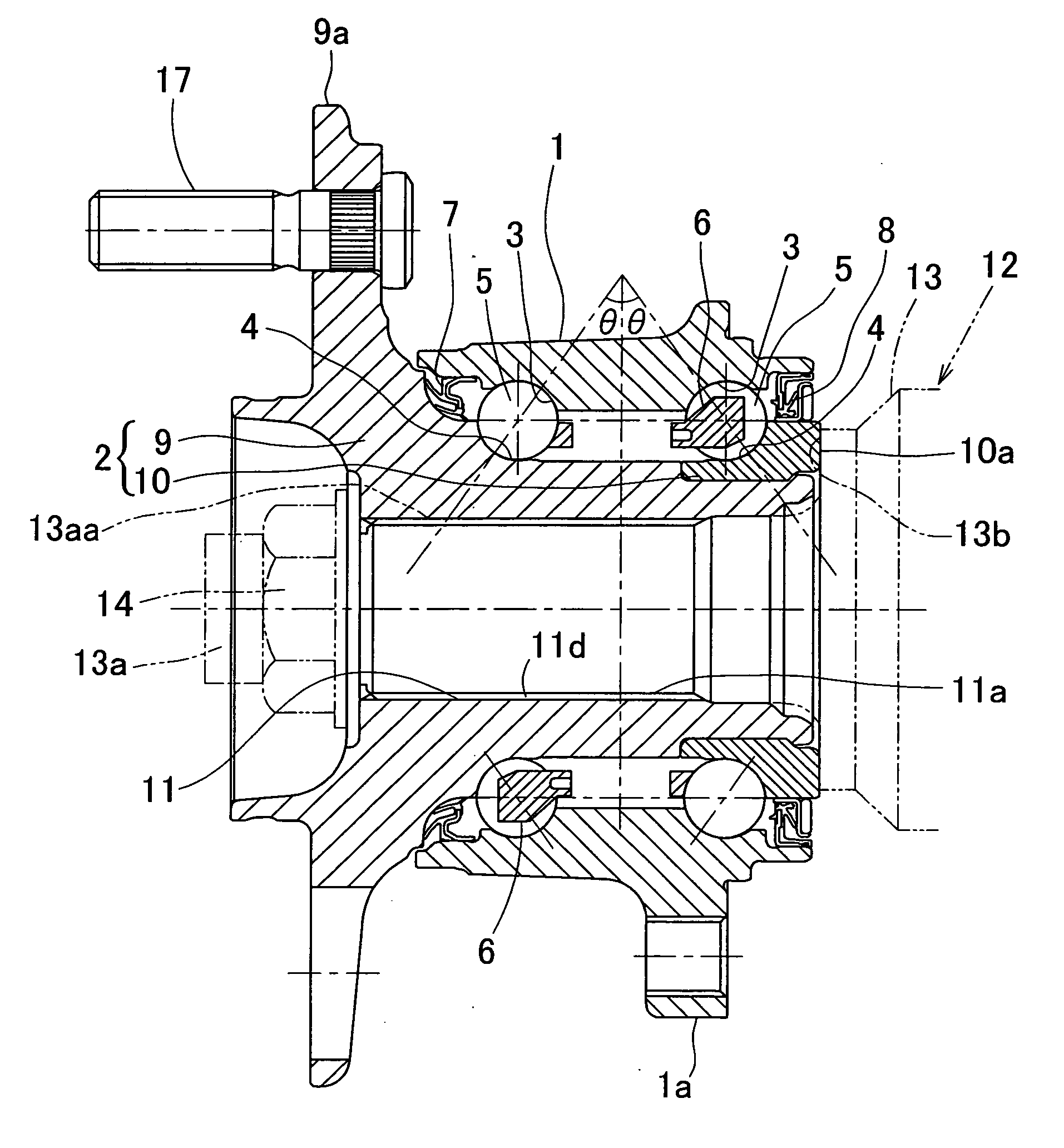 Wheel Support Bearing Assembly and Method of Manufacturing the Same