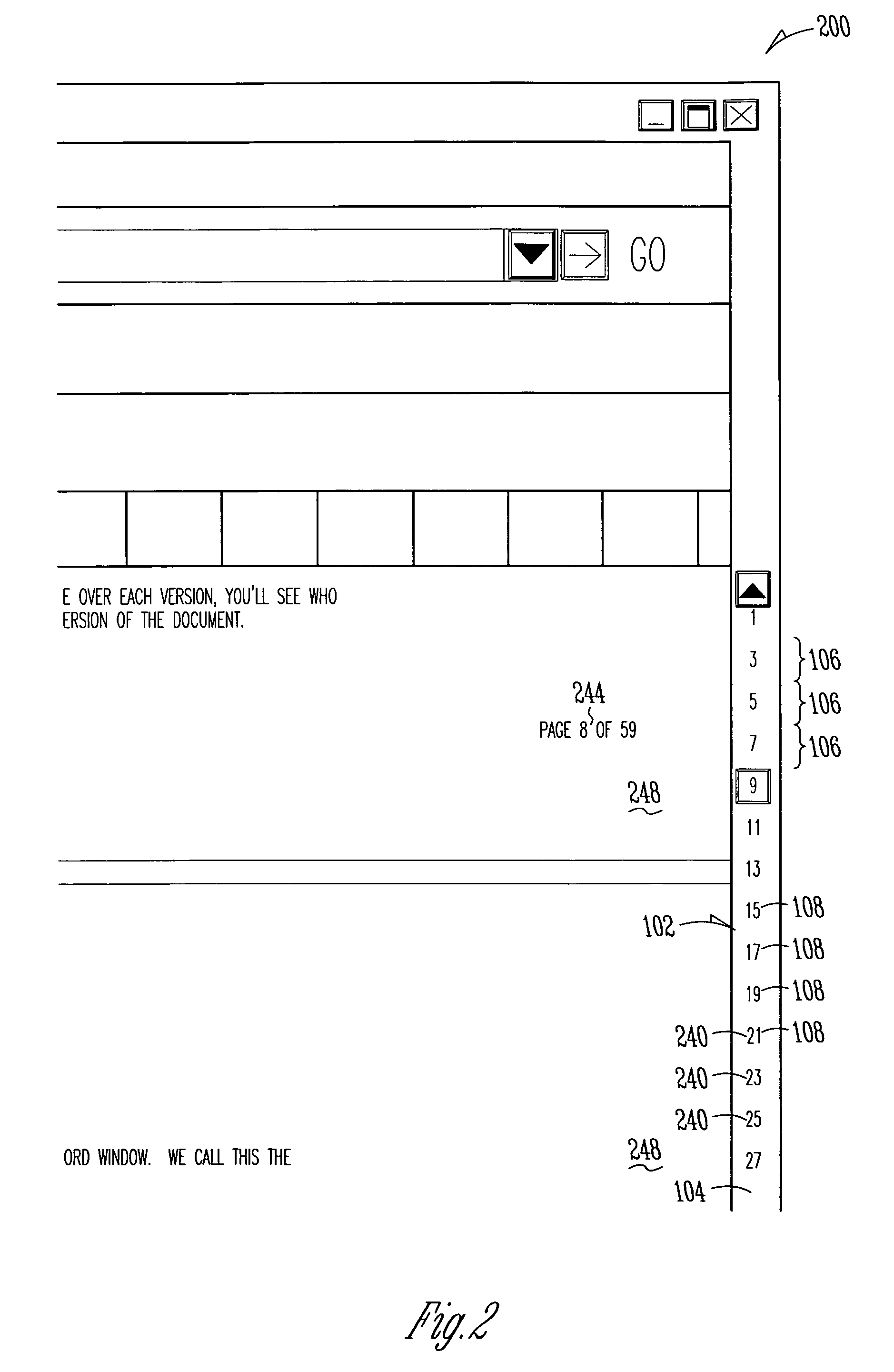 Segmented scroll bar