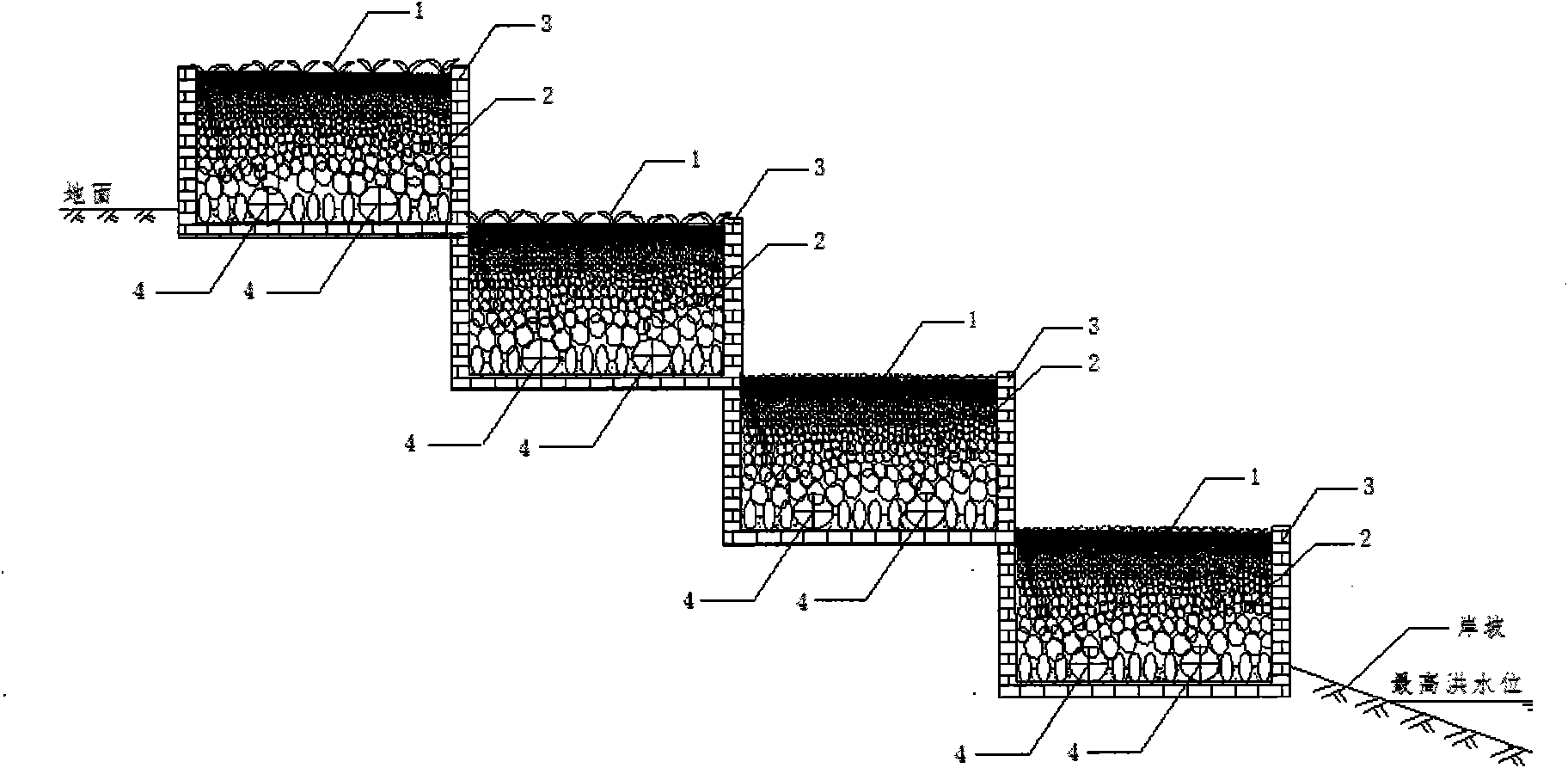 Hydraulic power oxygenation constructed wetland