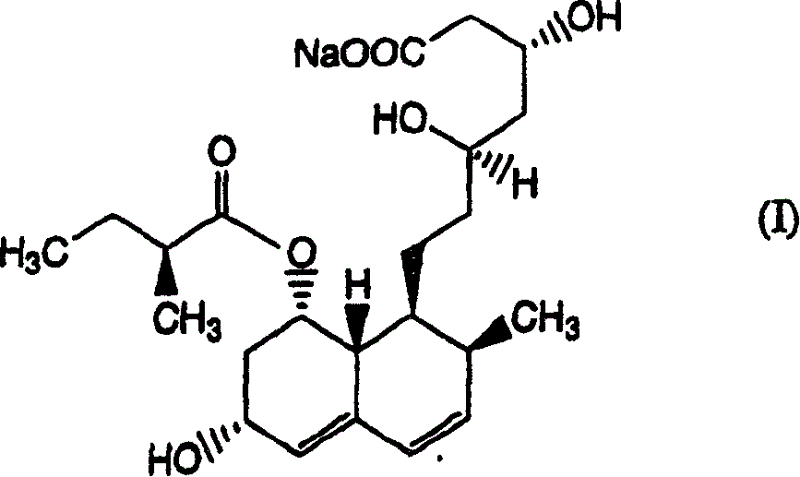 Composition comprising pravastatin