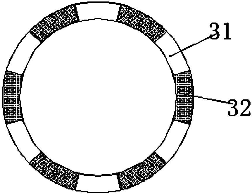 Meat material rolling device