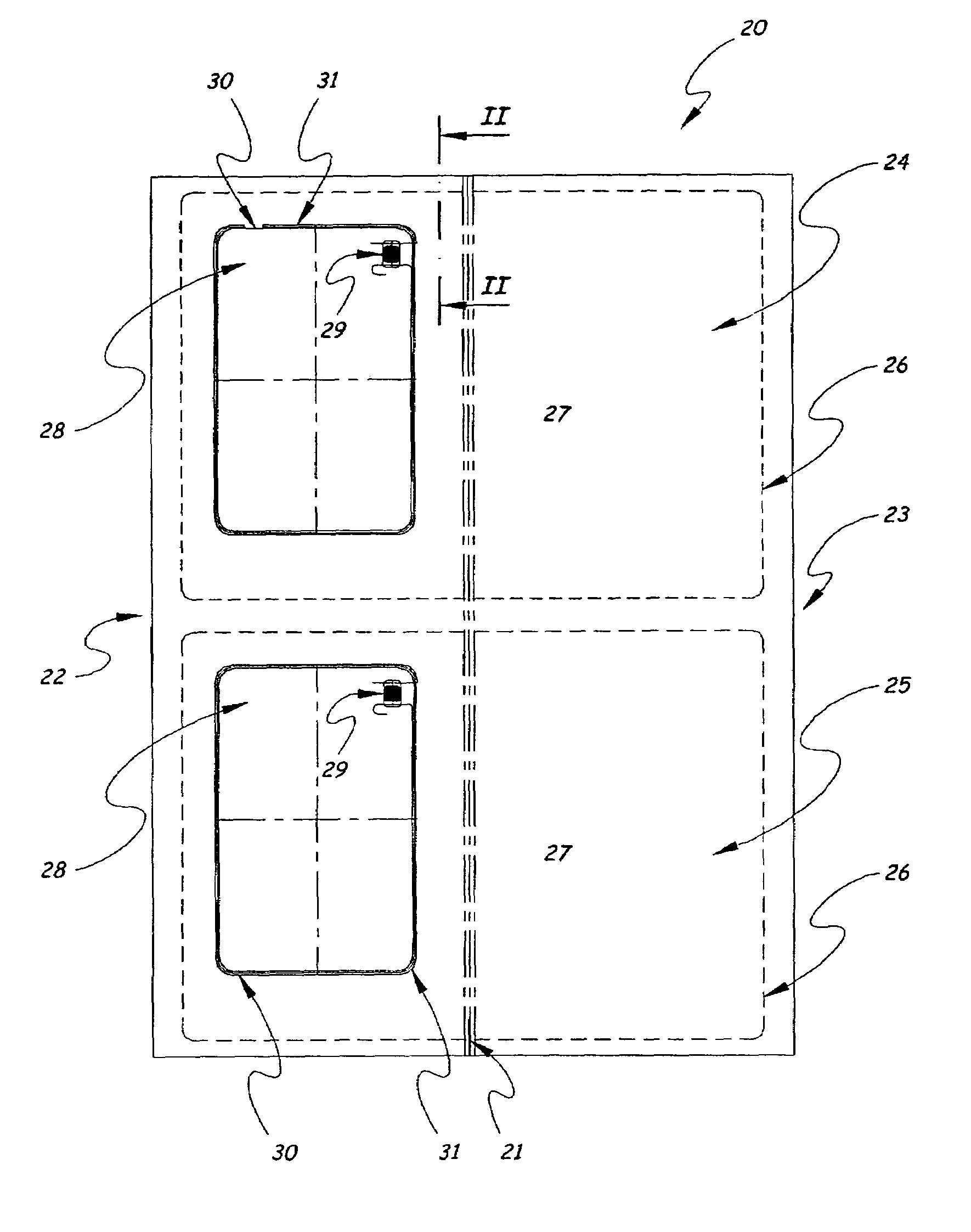 Binding substrate for a document for personal identification and method for its production