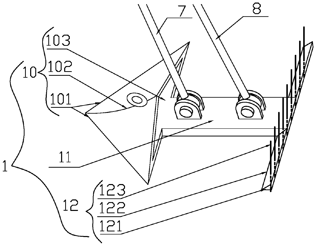 Energy-saving combined double-body ship for cleaning river water bottom sludge and corresponding river silt removing method