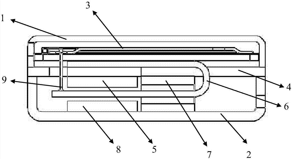 Moving iron receiver with novel magnetic conduction structure