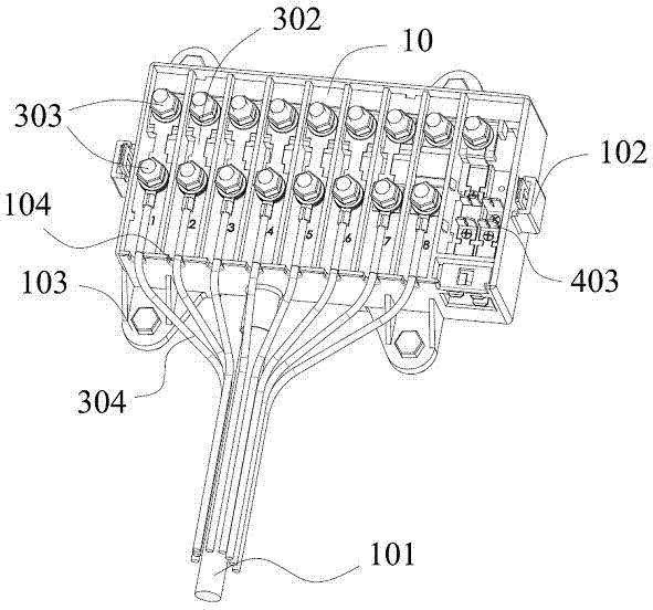 Automobile insurance box device