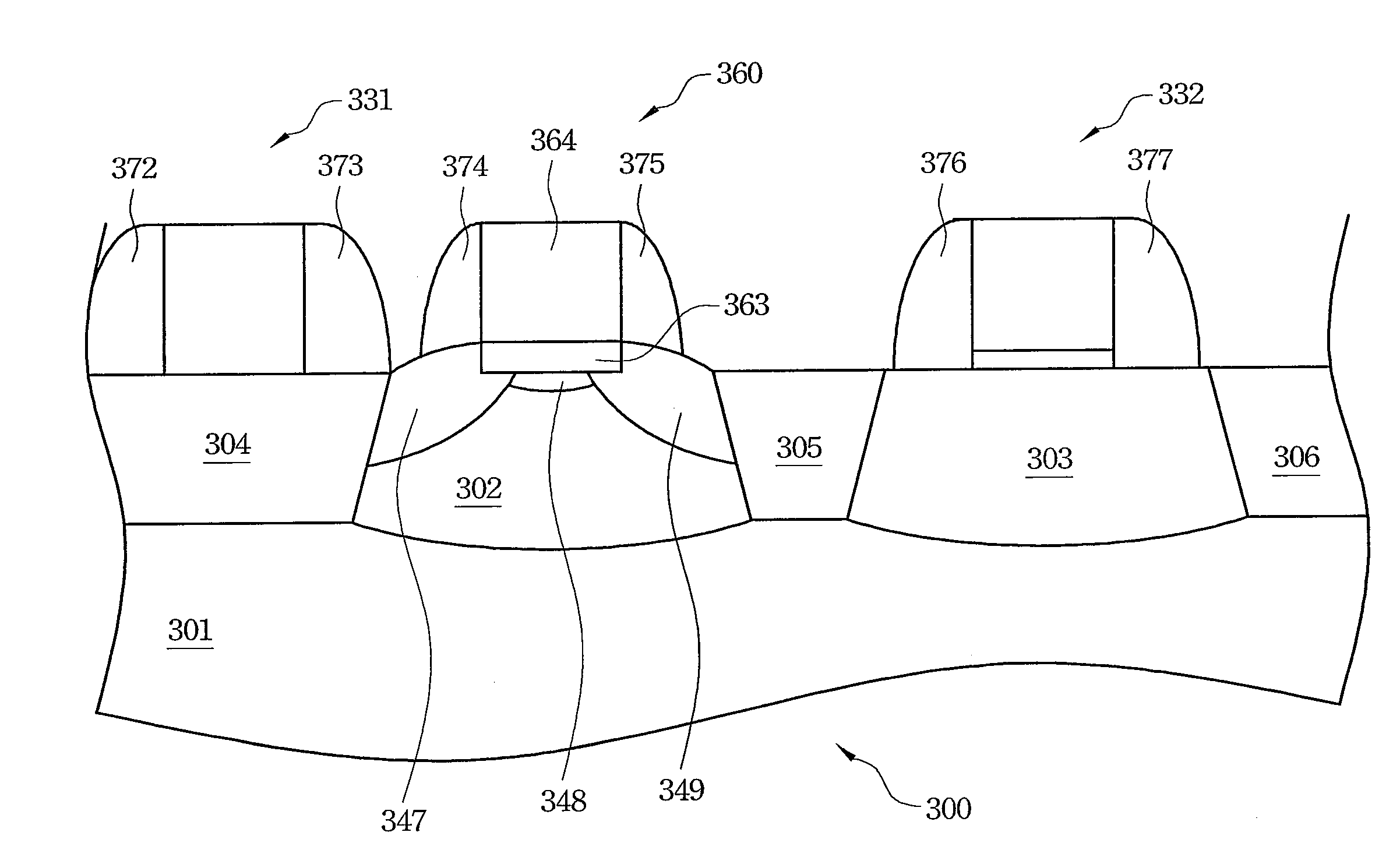 Semiconductor Device with both I/O and Core Components and Method of Fabricating Same