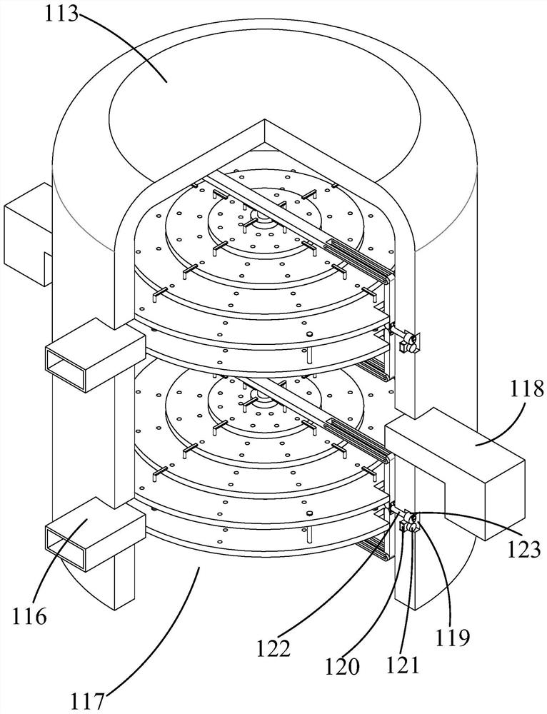 Biomass fuel particle combustion equipment