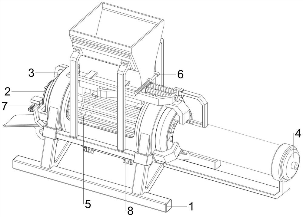 Agricultural automatic corn threshing equipment