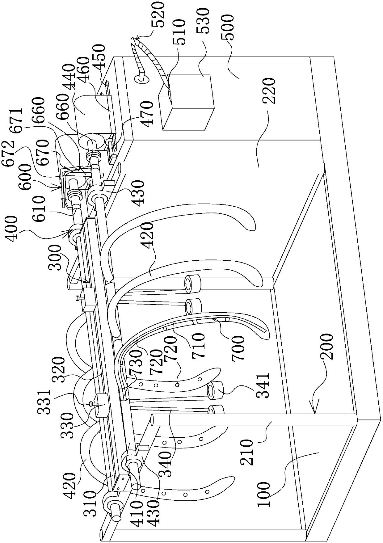 Quick type pigskin unhairing machine