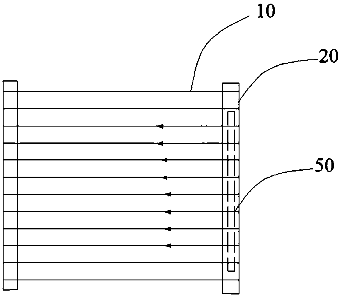 Multi-line cutting method, multi-line cutting device and application thereof, semiconductor material and power device