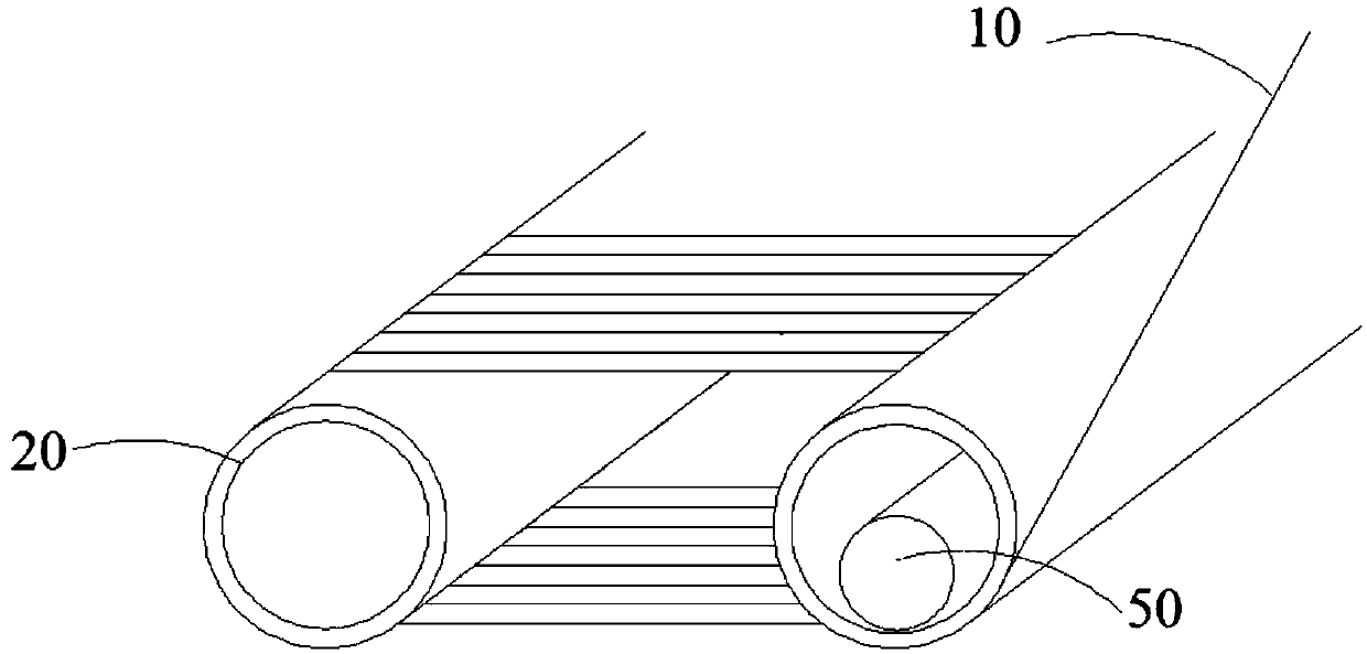 Multi-line cutting method, multi-line cutting device and application thereof, semiconductor material and power device