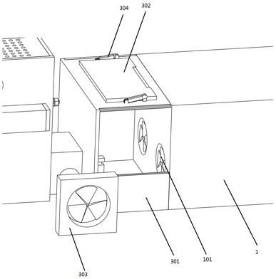 Chicken manure drying device utilizing chicken house ventilation waste heat