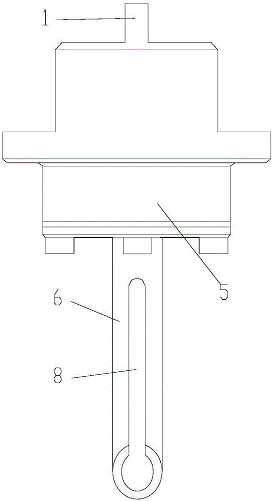 Anti-blocking pressure probe for wind speed and wind direction detection device