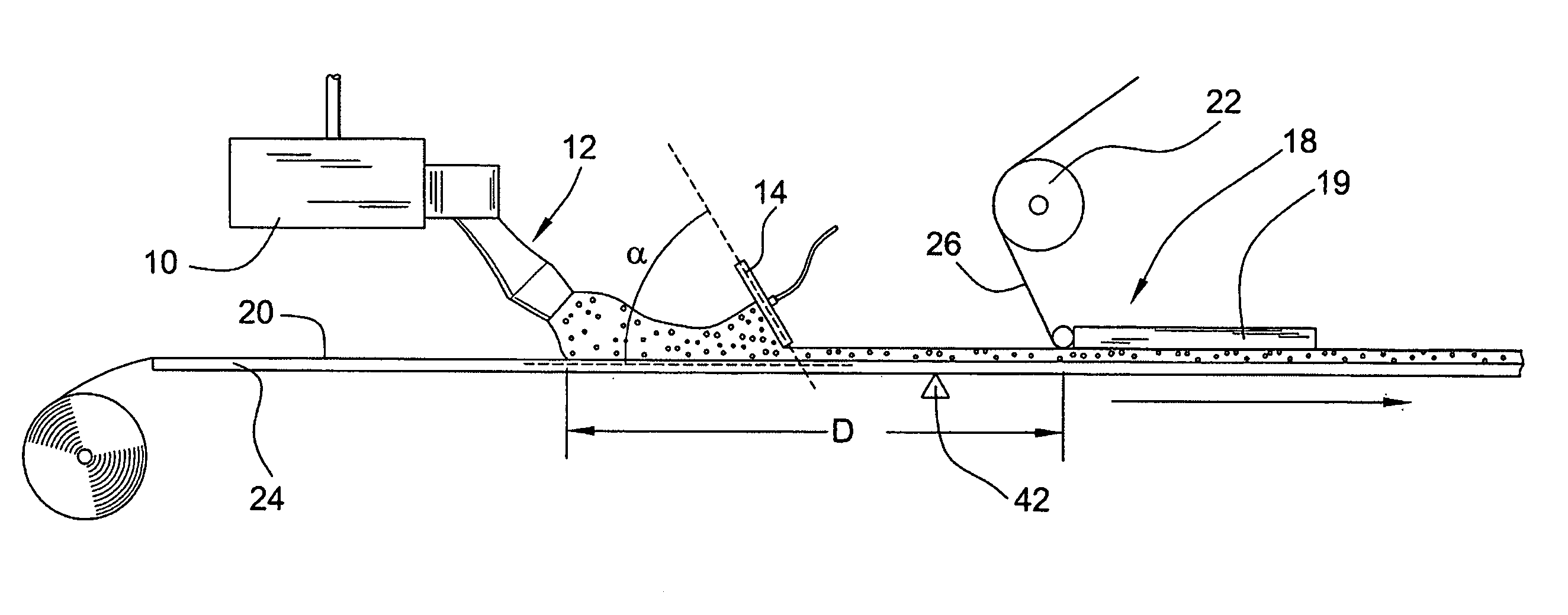 Slurry spreader for cementitious board production