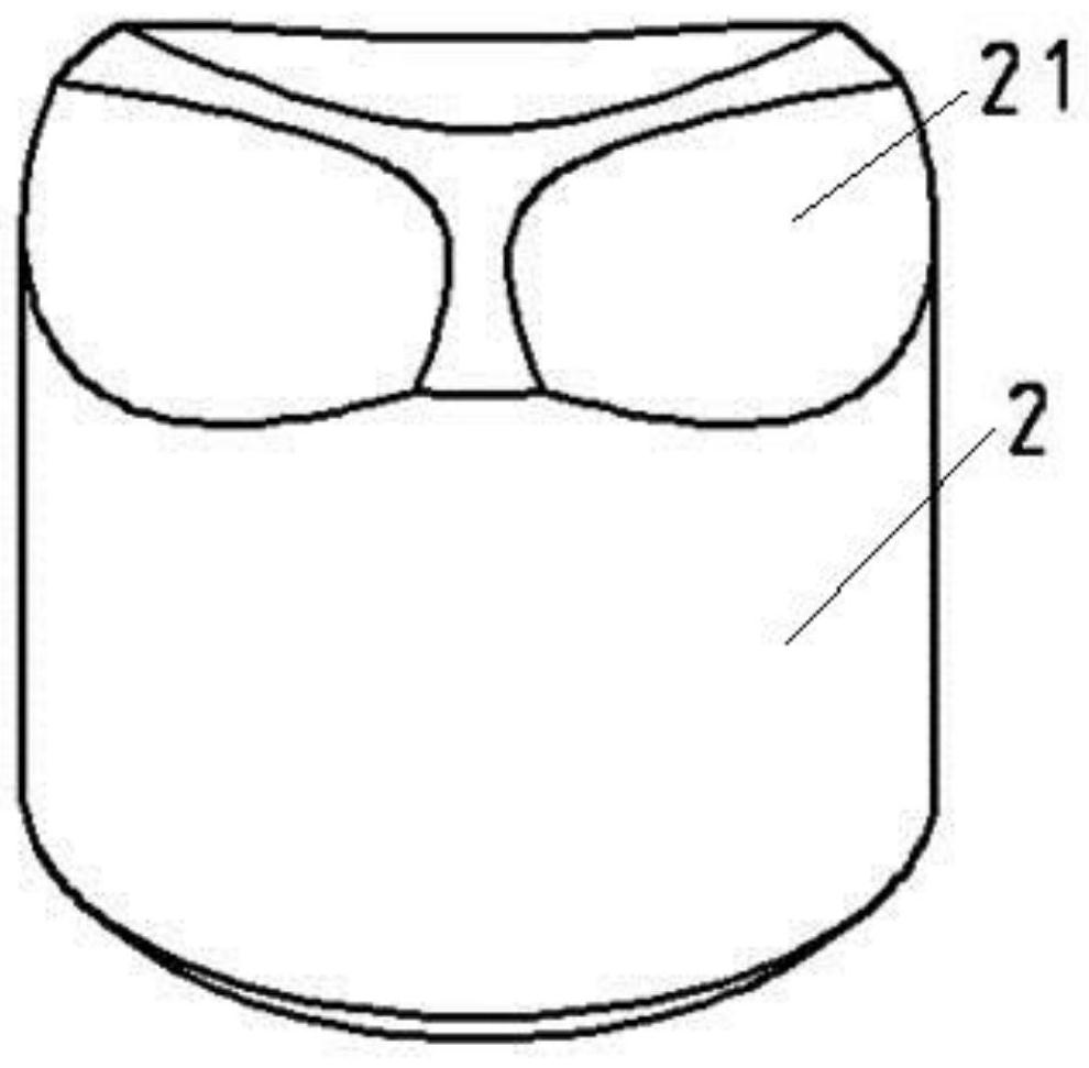 Non-uniformly distributed preformed diamond compact and preparation method thereof