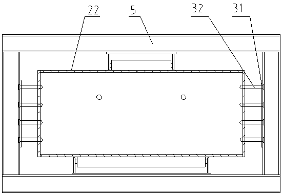 Wedge-shaped telescopic flow guide device for leachate from garbage storage bin