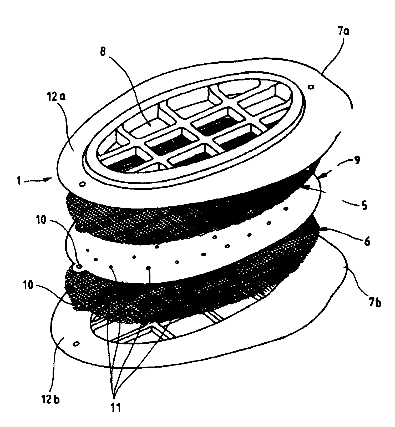 Self-Closing Ventilation Insert and Method for Producing it