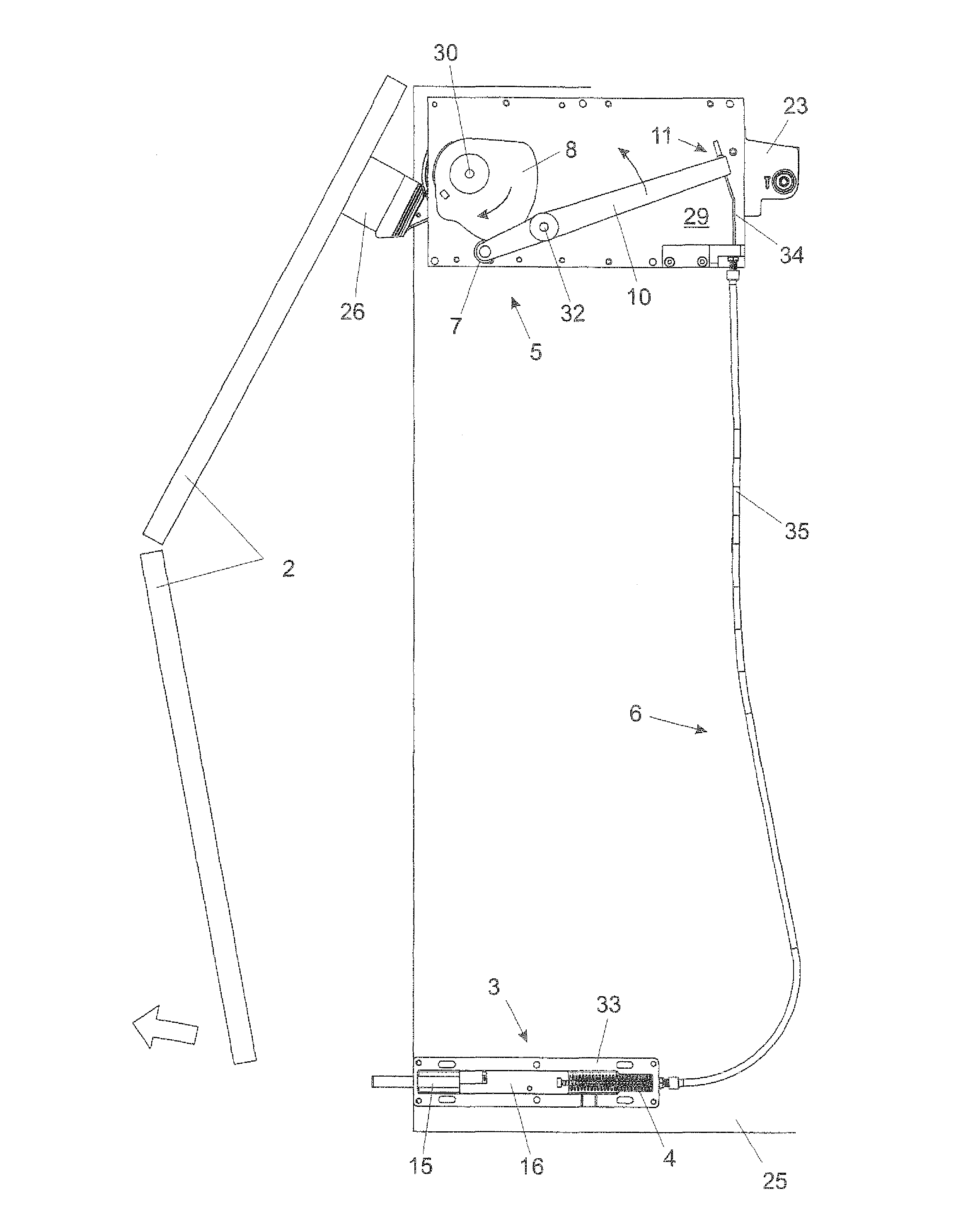 Arrangement for moving a movable furniture part