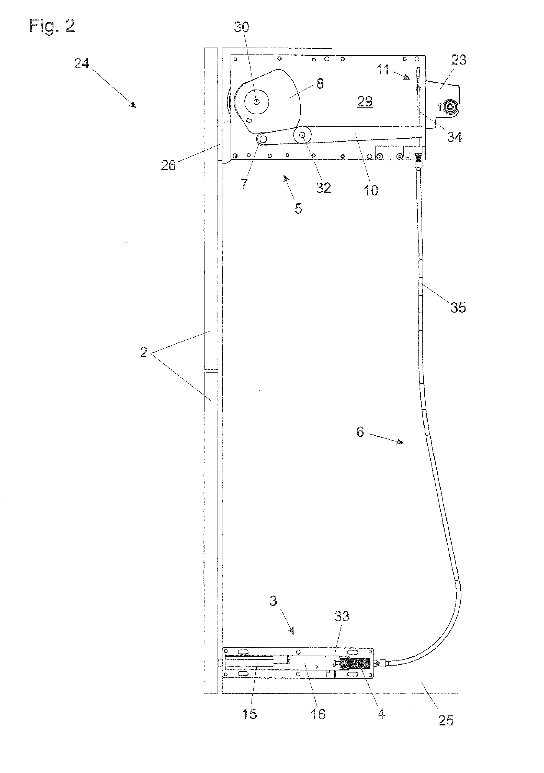 Arrangement for moving a movable furniture part