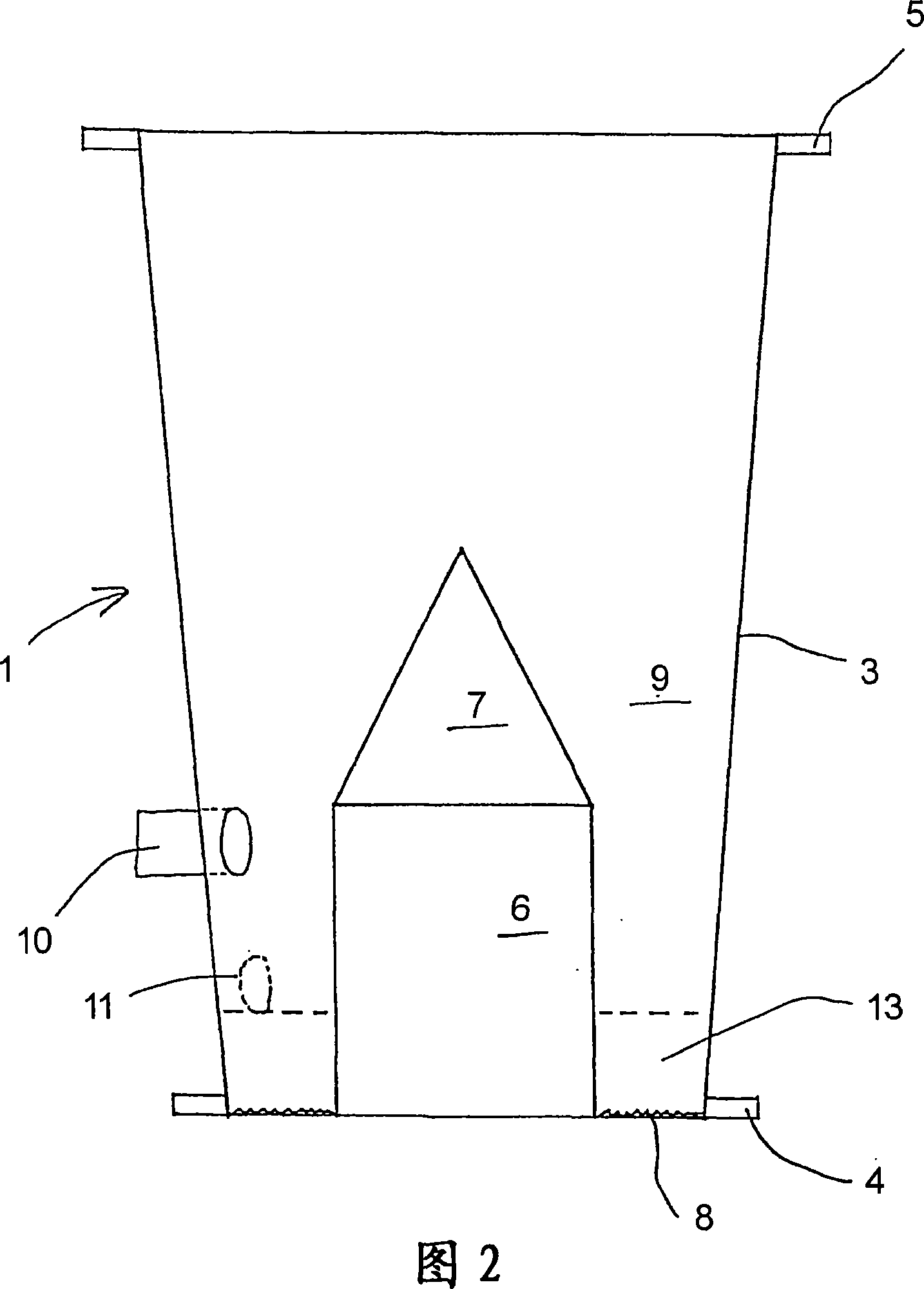 Fluid bed apparatus module and method of changing a first module for a second module in a fluid bed apparatus