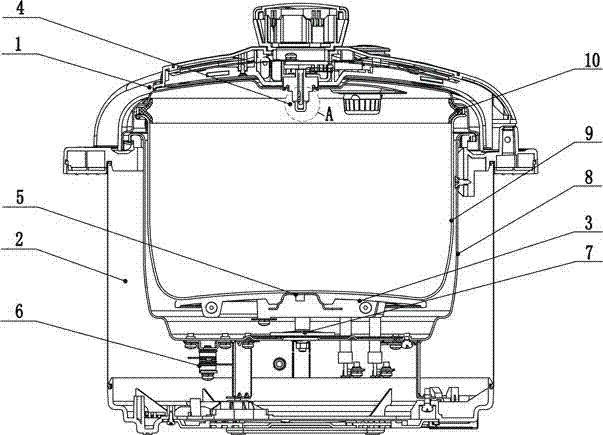 Safety relief temperature controlled electric pressure cooker and precision pressure controlling method thereof