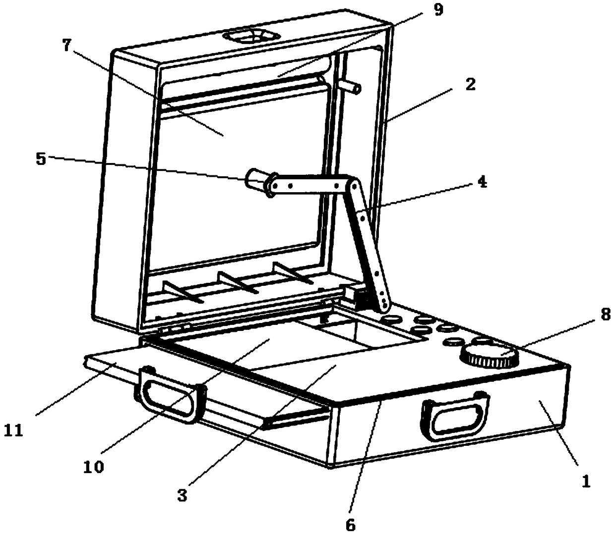 AR (Augmented Reality) geometric teaching instrument and teaching method