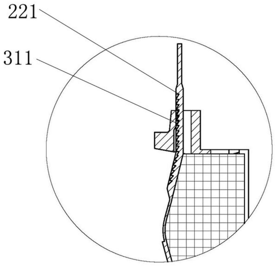 High-slot-space-factor rotor coil rack with self-locking collapse prevention function