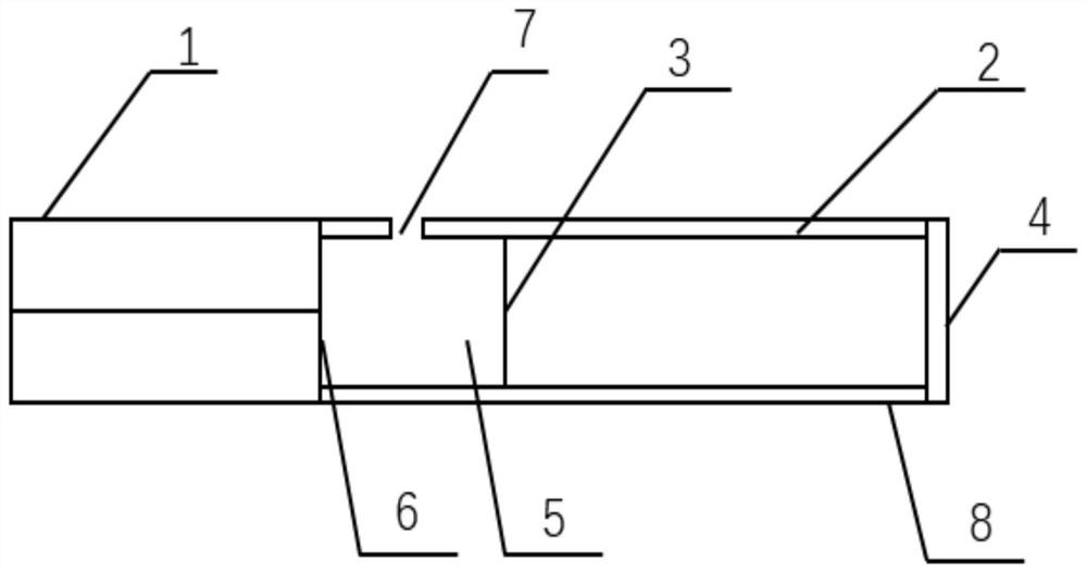 FP (Fabry-Perot) barometric sensor based on gas-sensitive film in an optical fiber and preparation method thereof