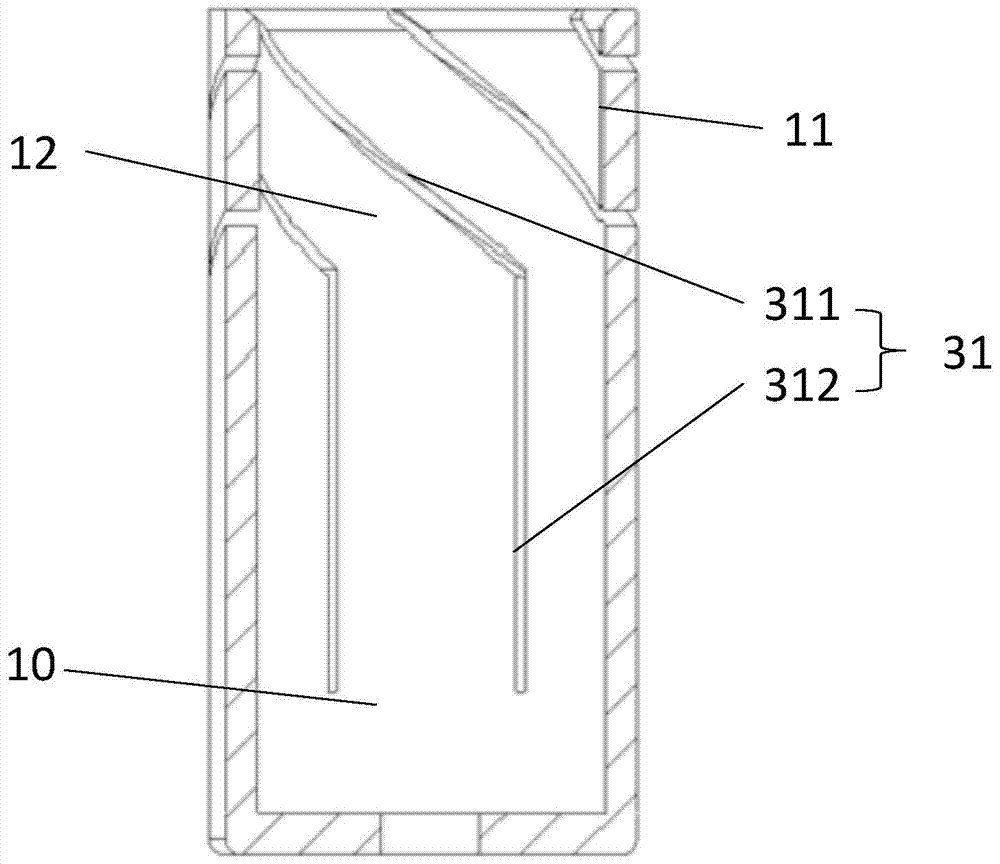 Grounding switch contact and direct-acting plug-in grounding switch with same